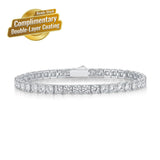 Elegant Moissanite Tennis Bracelet in 925 Sterling Silver with 18K Gold and Rhodium Plating, Featuring Certified Sparkling Stones for Daily Wear and Formal Occasions, Available in Multiple Lengths and Stone Sizes (2.0mm, 15.5cm（6.1in）)