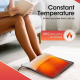 USB Heated Foot Warmer Pad – Ultra-Soft Crystal Velvet, Fast Heating & Constant 50°C, Portable for Home Office Car, Use with Power Bank Computer USB Ports, Multi-Purpose Warmth for Feet Knees Shoulders (Grey) In Australia - Darrahopens