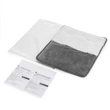 USB Heated Foot Warmer Pad – Ultra-Soft Crystal Velvet, Fast Heating & Constant 50°C, Portable for Home Office Car, Use with Power Bank Computer USB Ports, Multi-Purpose Warmth for Feet Knees Shoulders (Grey)