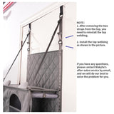 Space-Saving Door Hanging Cat Shelves with Cozy Enclosed Condo and Open Lounging Platforms, a Four-Tier Vertical Climbing Haven for Multi-Cat Households to Rest, Play, and Watch the World from Above (Grey)