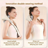 Gray Beige body massager, shoulder massager, thigh massager, shank massager, waist massager, muscle relief, relaxation, Australian massage, deep tissue massager, portable massager