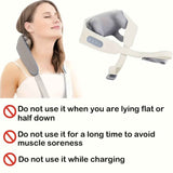 Beige Blue neck and shoulder massager, deep tissue massage, ergonomic massager, relaxation massager, shiatsu massage, portable massager, Australia