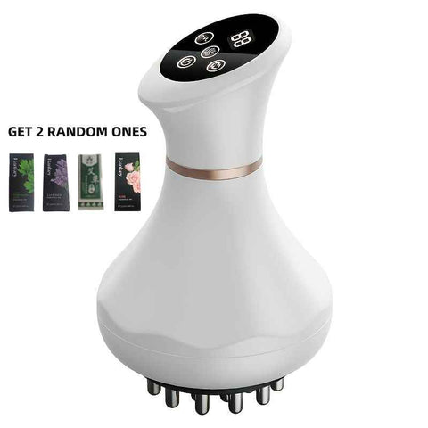 White Gray portable body massager, muscle relief massage, heating massage device, multiple massage modes, compact massager for travel, deep tissue massage, back neck shoulder massager, relaxation gift Australia, Aussie massage tool, post-workout recovery