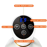 White Gray portable body massager, muscle relief massage, heating massage device, multiple massage modes, compact massager for travel, deep tissue massage, back neck shoulder massager, relaxation gift Australia, Aussie massage tool, post-workout recovery
