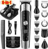 Waterproof Electric Shaver Men'S Hair Trimmer Multifunctional Hair Clipper Nose - Black - Size L In Australia - Darrahopens