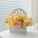 Artificial Sunflowers Wall Hanging Flowers Simulation Flower Basket Living Room - Multi-color - Size 7