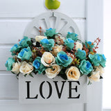 Artificial Sunflowers Wall Hanging Flowers Simulation Flower Basket Living Room - Multi-color - Size 8