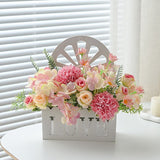 Artificial Sunflowers Wall Hanging Flowers Simulation Flower Basket Living Room - Multi-color - Size 8