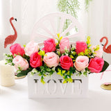 Artificial Sunflowers Wall Hanging Flowers Simulation Flower Basket Living Room - Multi-color - Size 12