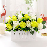 Artificial Sunflowers Wall Hanging Flowers Simulation Flower Basket Living Room - Multi-color - Size 13