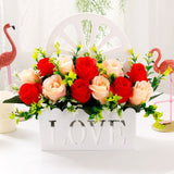Artificial Sunflowers Wall Hanging Flowers Simulation Flower Basket Living Room - Multi-color - Size 20