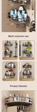 Gray Shower Caddy 3-Tier Corner Caddy Shower Hooks Bathroom Storage Rust-Resistant