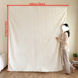 Flannel Sofa Blanket Office Blanket Living Room Throw Comfortable Blanket - Gray - Size L 150-200cm