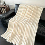 Flannel Sofa Blanket Office Blanket Living Room Throw Comfortable Blanket - Gray - Size L 150-200cm