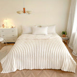 Flannel Sofa Blanket Office Blanket Living Room Throw Comfortable Blanket - Pink - Size M 100-150cm