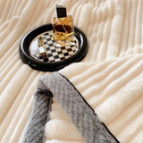 A-Class Rabbit Fur Blanket Soft Blanket Home Decor Blanket Comfortable Blanket - Dark Gray - Size L  200-230cm