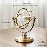 White Black Rotating Hourglass Clock Home Decor Time-Keeping Device High-Quality Materials