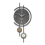 Gray 金色(Gold) Gold Geometric Wall Clock Modern Wall Clock Home Decor Clock Silent Clock