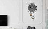 Gray 金色(Gold) Gold Geometric Wall Clock Modern Wall Clock Home Decor Clock Silent Clock