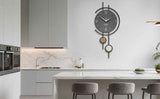 Gray 金色(Gold) Gold Geometric Wall Clock Modern Wall Clock Home Decor Clock Silent Clock
