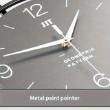 Gray 金色(Gold) Gold Geometric Wall Clock Modern Wall Clock Home Decor Clock Silent Clock