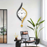 Gold Black Wall Clock Modern Wall Clock Decorative Wall Clock Silent Wall Clock