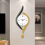 Gold Black Wall Clock Modern Wall Clock Decorative Wall Clock Silent Wall Clock