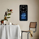 Black Silver Islamic Wall Clock Arabic Calligraphy Clock Decorative Clock Home Decor Islamic