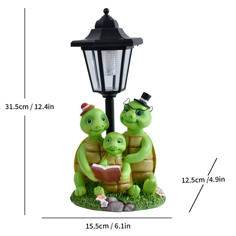 Resin Hummingbird Solar Lamp Outdoor Garden Sculpture Couple Hummingbird - Multi-color - Size 38