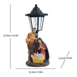 Resin Hummingbird Solar Lamp Outdoor Garden Sculpture Couple Hummingbird - Multi-color - Size 45