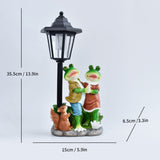 Resin Hummingbird Solar Lamp Outdoor Garden Sculpture Couple Hummingbird - Multi-color - Size 46 In Australia - Darrahopens