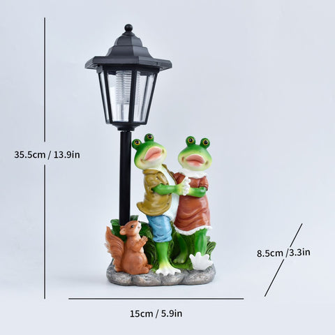 Resin Hummingbird Solar Lamp Outdoor Garden Sculpture Couple Hummingbird - Multi-color - Size 46 In Australia - Darrahopens