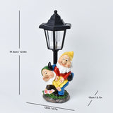 Resin Hummingbird Solar Lamp Outdoor Garden Sculpture Couple Hummingbird - Multi-color - Size 50
