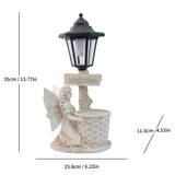 Resin Hummingbird Solar Lamp Outdoor Garden Sculpture Couple Hummingbird - Multi-color - Size 50 In Australia - Darrahopens