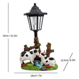 Resin Hummingbird Solar Lamp Outdoor Garden Sculpture Couple Hummingbird - Multi-color - Size 50