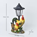 Resin Hummingbird Solar Lamp Outdoor Garden Sculpture Couple Hummingbird - Multi-color - Size 54 In Australia - Darrahopens