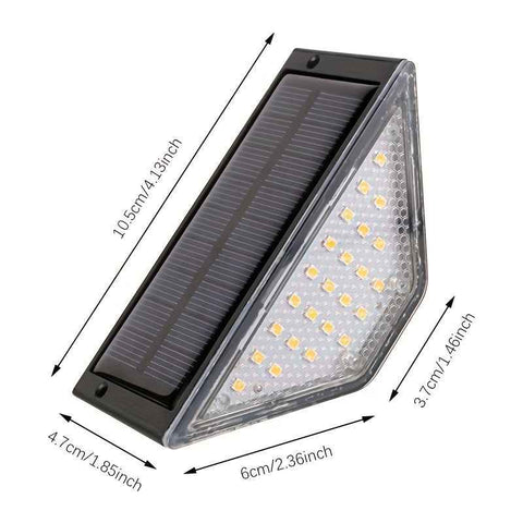 Black Solar-Powered Night Lights LED Night Lights 8-Pack Night Lights Garden Lighting