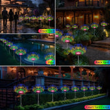 Black Firework-Style LED Lights Outdoor Lighting Garden Lights 6-Pack 480 Lights