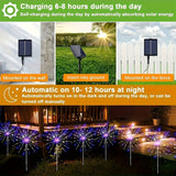 Black Firework-Style LED Lights Outdoor Lighting Garden Lights 6-Pack 480 Lights