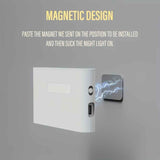 White Black Smart Sensor Night Light USB Charging Night Light Automatic Night Light Ambient