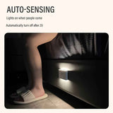 White Black Smart Sensor Night Light USB Charging Night Light Automatic Night Light Ambient