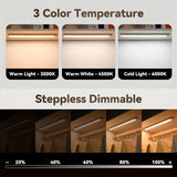 Silver Gold Motion Sensor Night Light Rechargeable LED Night Light Dimmable Night Light 3