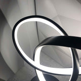 Black Red Modern Table Lamp Intertwined Ring Lamp Ambient Lighting Home Decor Light