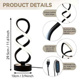 White Infinity-Shaped Night Light 2-Pack Night Light Ambient Lighting Modern Home