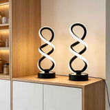 White Infinity-Shaped Night Light 2-Pack Night Light Ambient Lighting Modern Home
