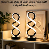 White Infinity-Shaped Night Light 2-Pack Night Light Ambient Lighting Modern Home