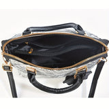 Ladies Hand-Held Bags 2-Piece Set Embroidered Print Retro Stylish Bag With - Khaki - Size 24-13-24