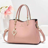 Single-Shoulder Handbag Cross-Body Handbag Pink Handbag Stylish Handbag Travel - Beige - Size 27-13-19