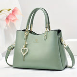 Single-Shoulder Handbag Cross-Body Handbag Pink Handbag Stylish Handbag Travel - Green - Size 27-13-19