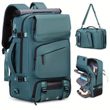 Travel Backpack Multi-Functional Backpack Convertible Backpack Shoe Compartment - White - Size M